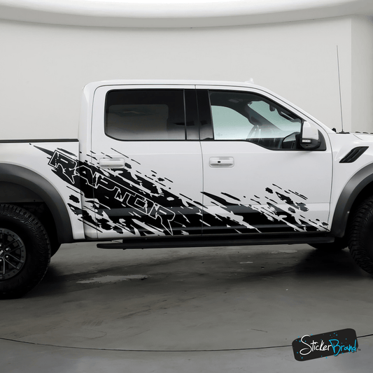 Raptor Mud Splash Decal. #6792