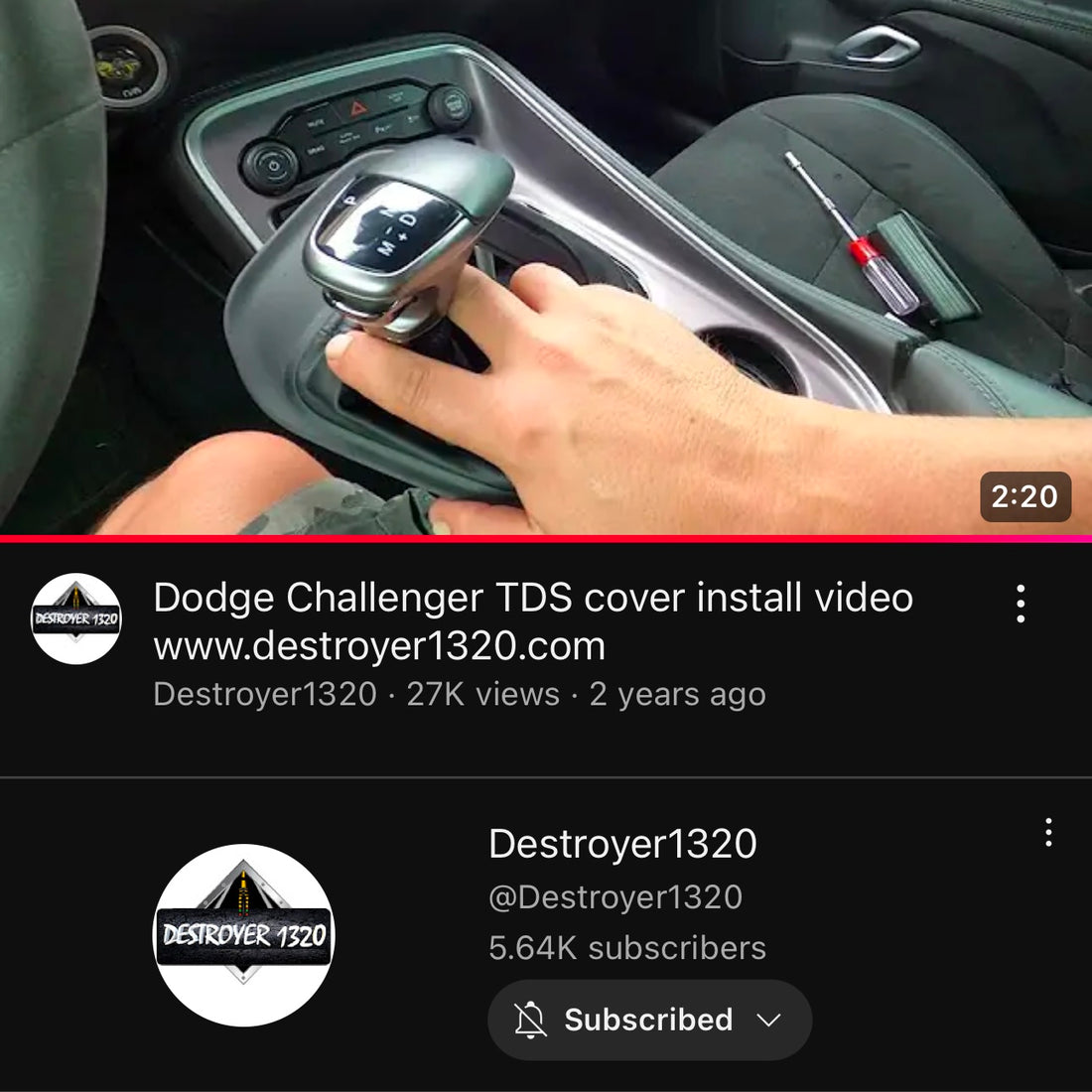 Installation Video: Dodge Challenger Theft Deterrent System (TDS)
