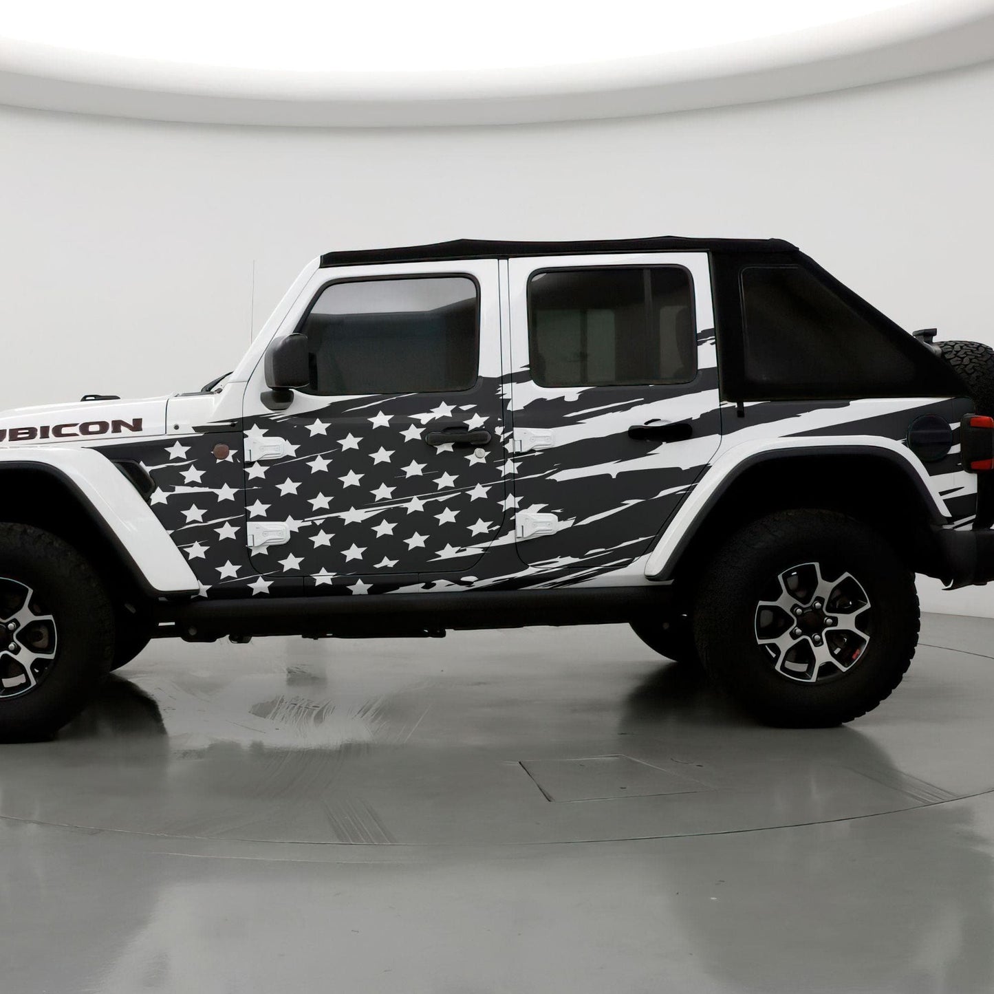 USA Flag Truck Decal Sticker. #6845