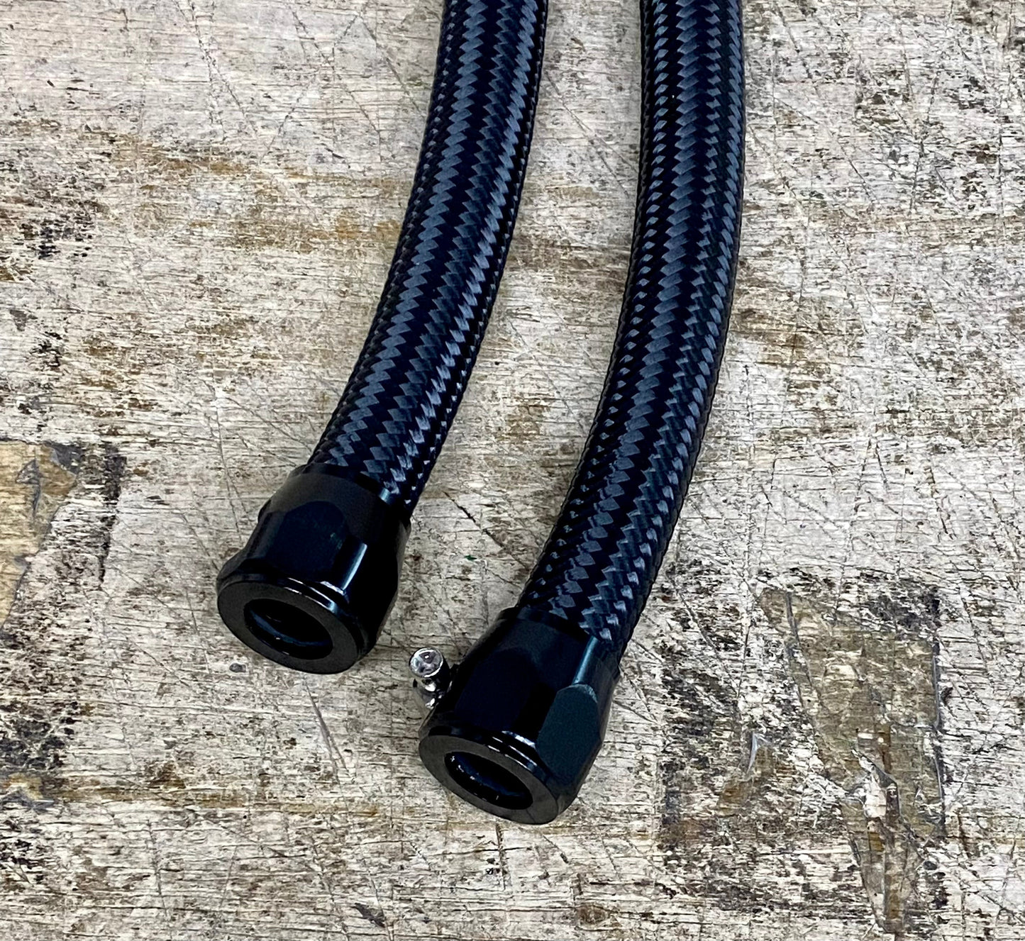 Speedlogix Catch Can Braided Line Kit 2005-2023 Challenger/Charger (S Mount)